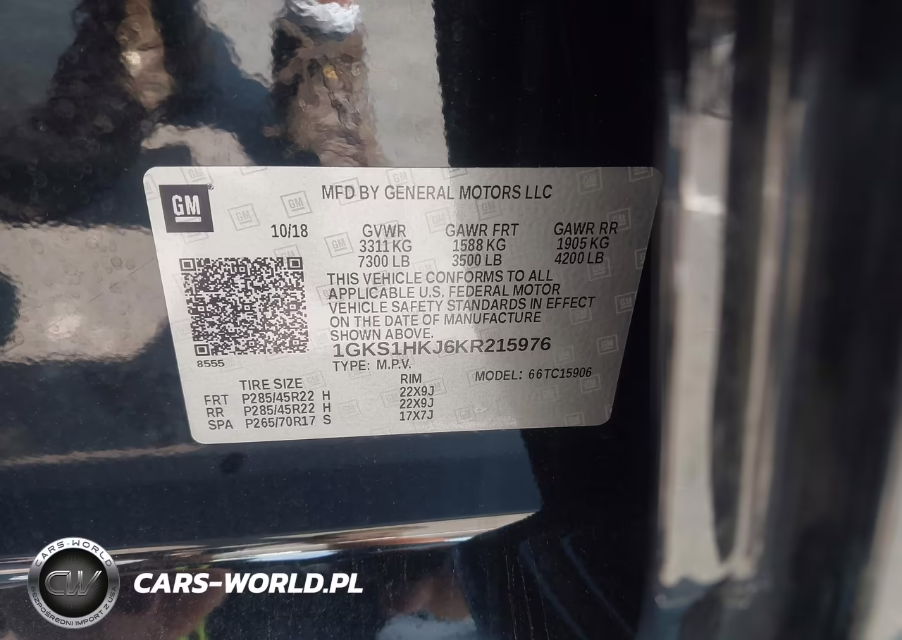 2019 GMC Yukon Xl Denali VIN:1GKS1HKJ6KR215976 - 9