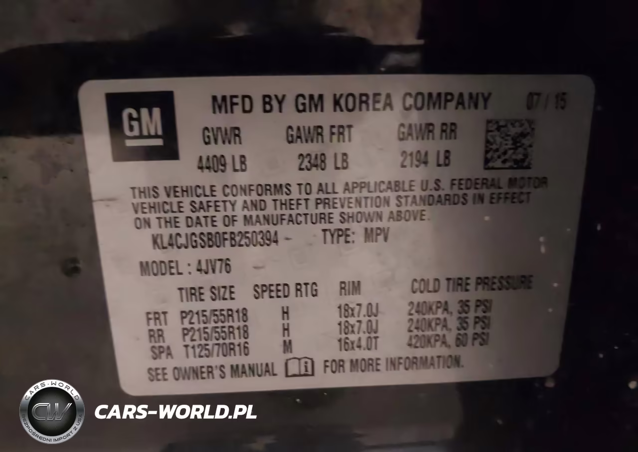 2015 Buick Encore Leather VIN:KL4CJGSB0FB250394 - 9