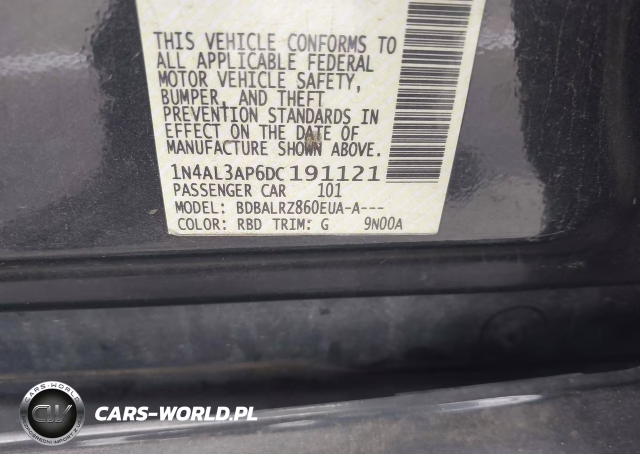 2013 Nissan Altima 2.5 S VIN:1N4AL3AP6DC191121 - 9