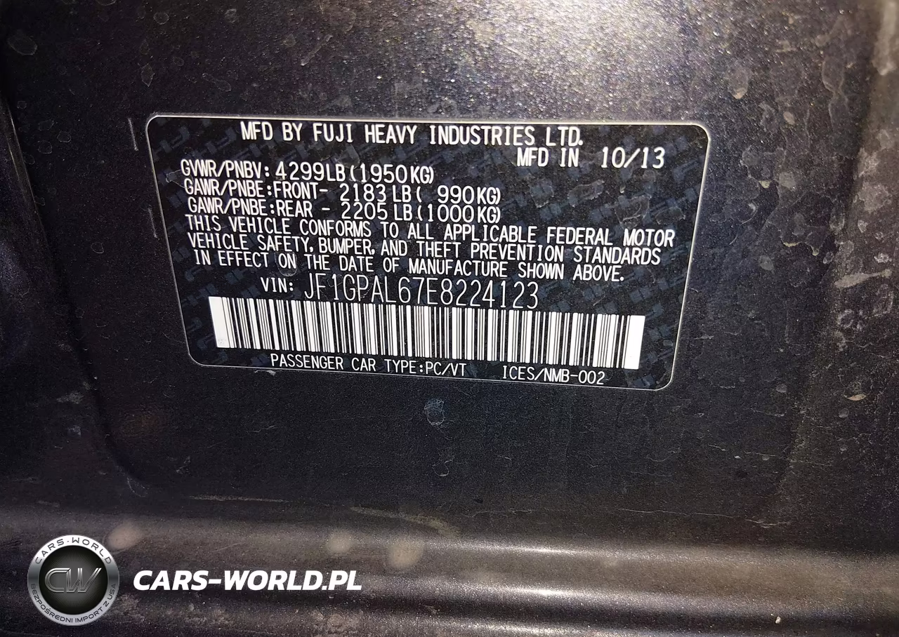 2014 Subaru Impreza 2.0I Sport Premium VIN:JF1GPAL67E8224123 - 9