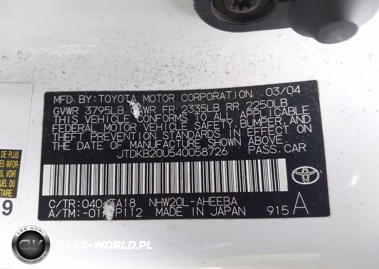 2004 Toyota Prius VIN:JTDKB20U540058726 - 9