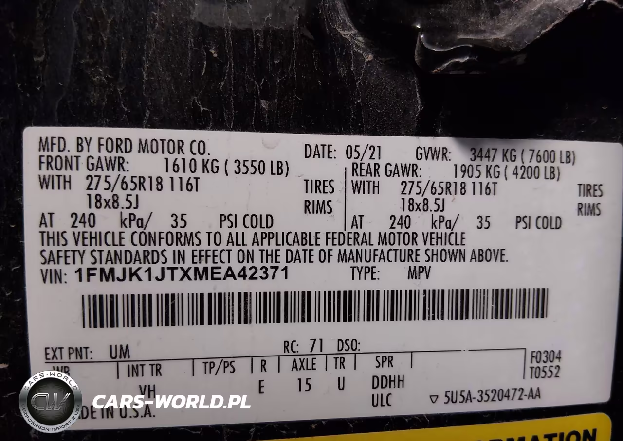 2021 Ford Expedition Xlt Max VIN:1FMJK1JTXMEA42371 - 9
