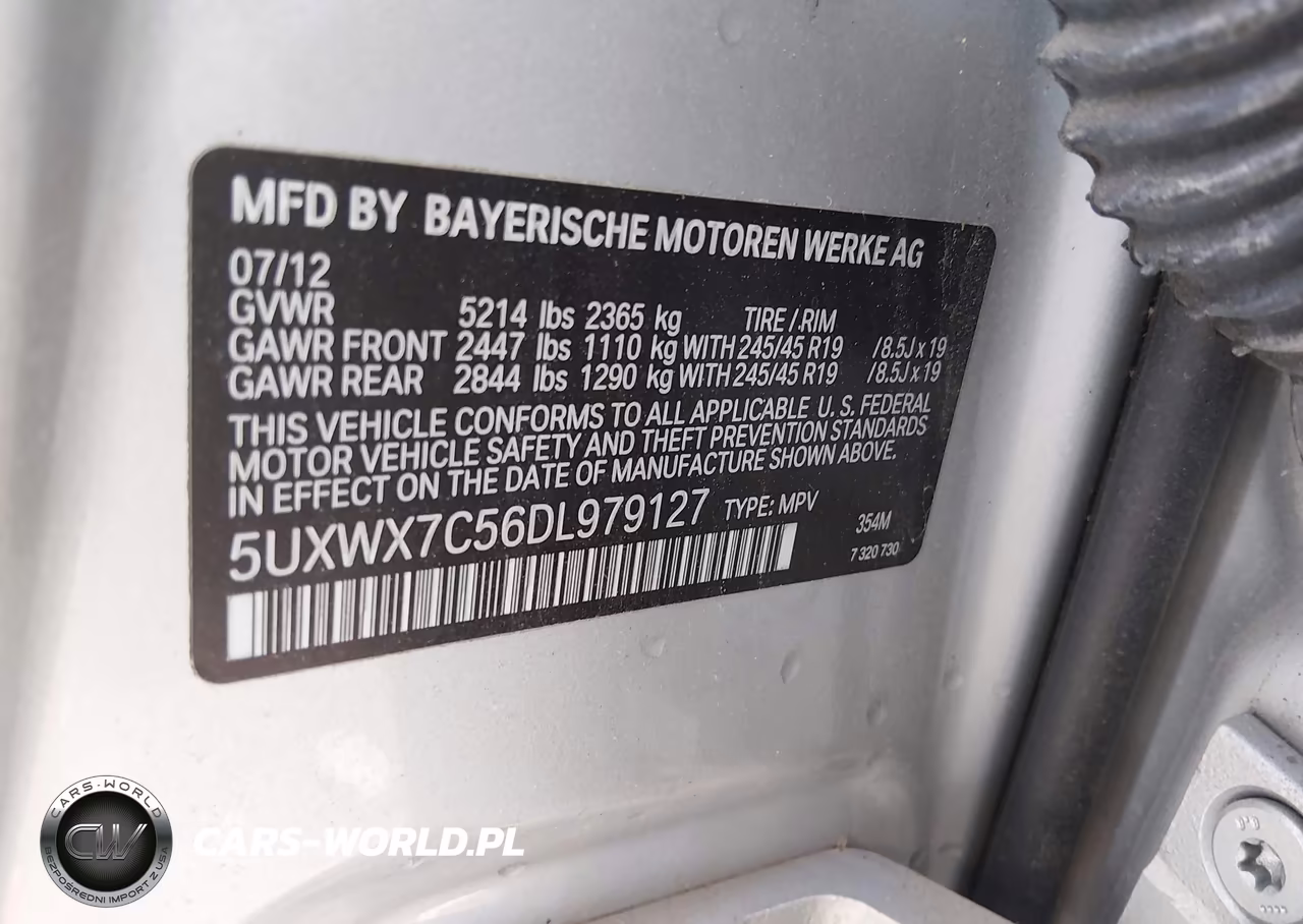 2013 BMW X3 xDrive35I VIN:5UXWX7C56DL979127 - 9