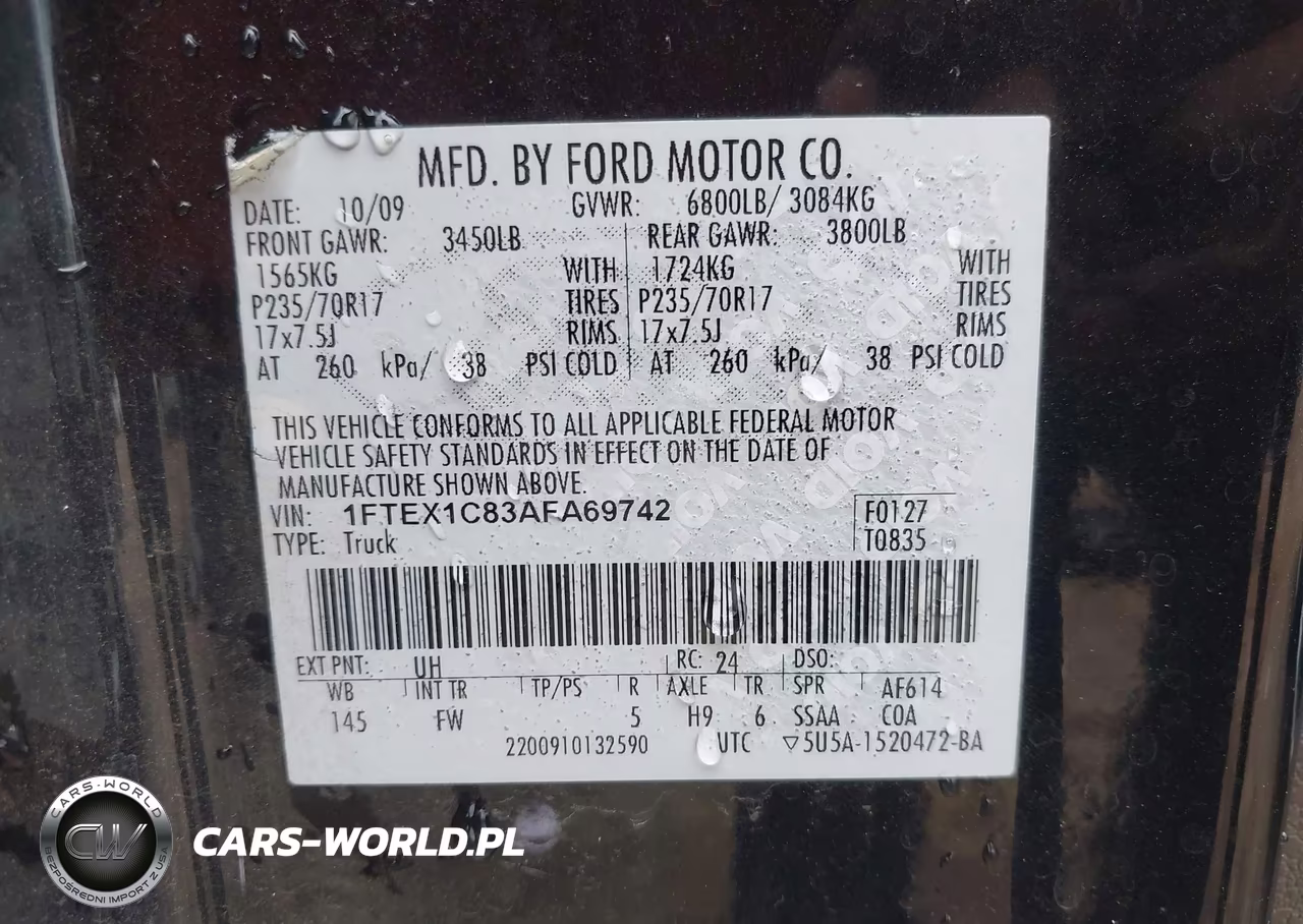 2010 Ford F-150 Xlt VIN:1FTEX1C83AFA69742 - 9