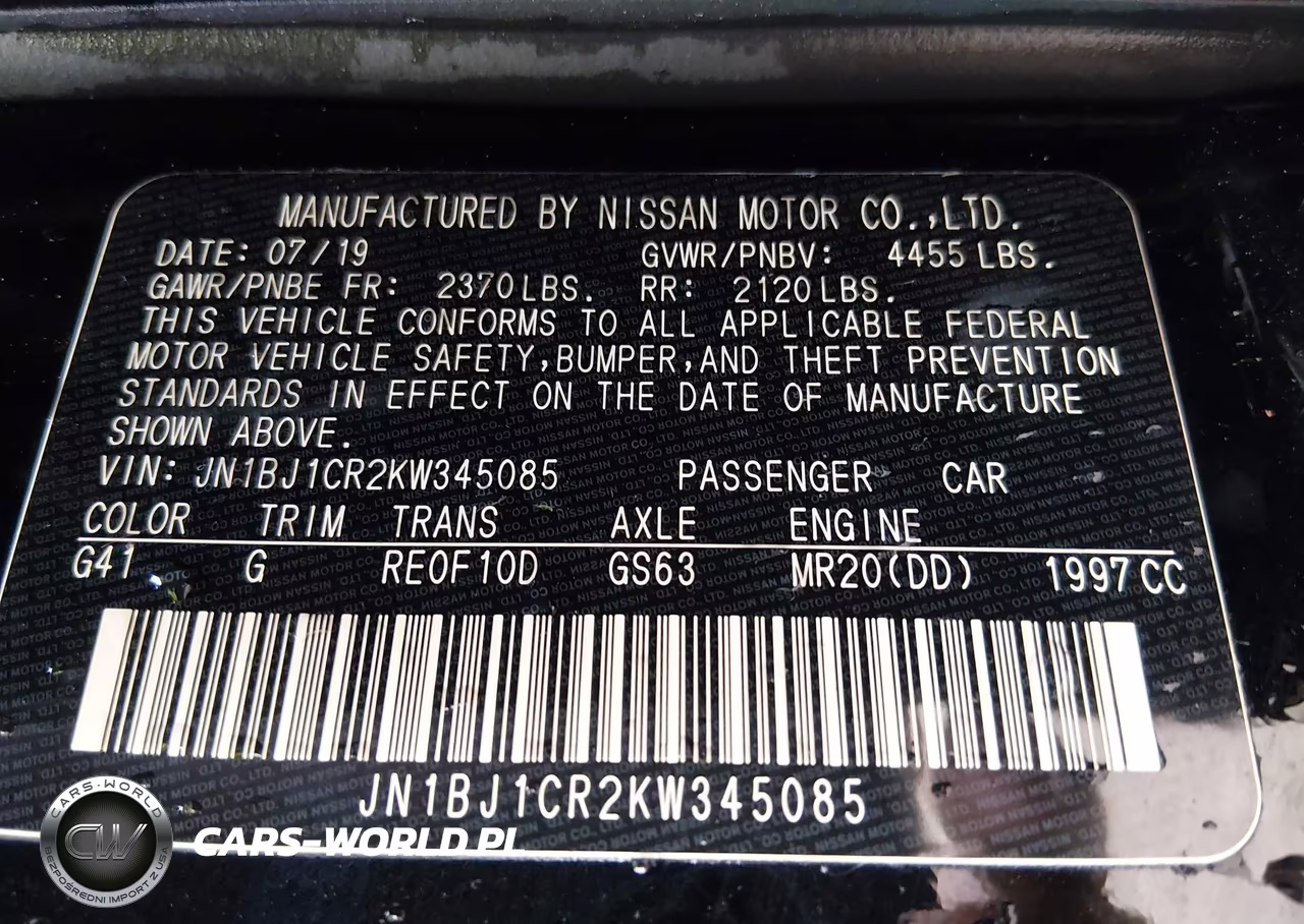 2019 Nissan Rogue Sport Sv VIN:JN1BJ1CR2KW345085 - 9