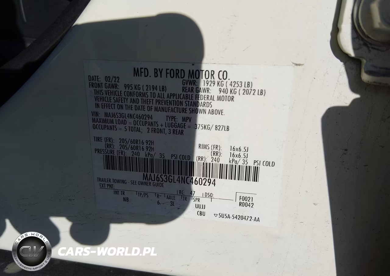 2022 Ford Ecosport Se VIN:MAJ6S3GL4NC460294 - 9