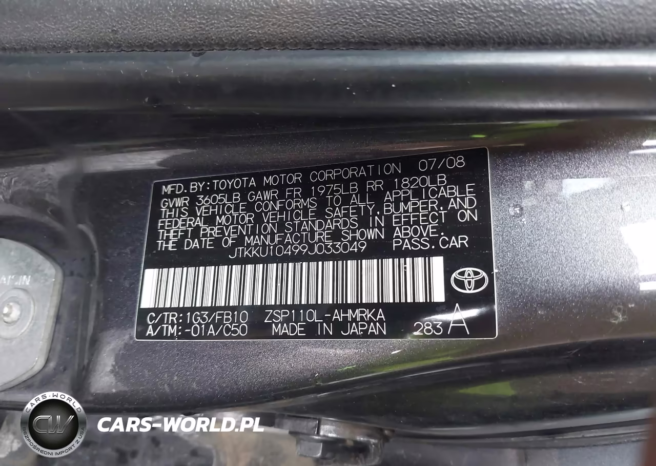 2009 Scion Xd VIN:JTKKU10499J033049 - 9
