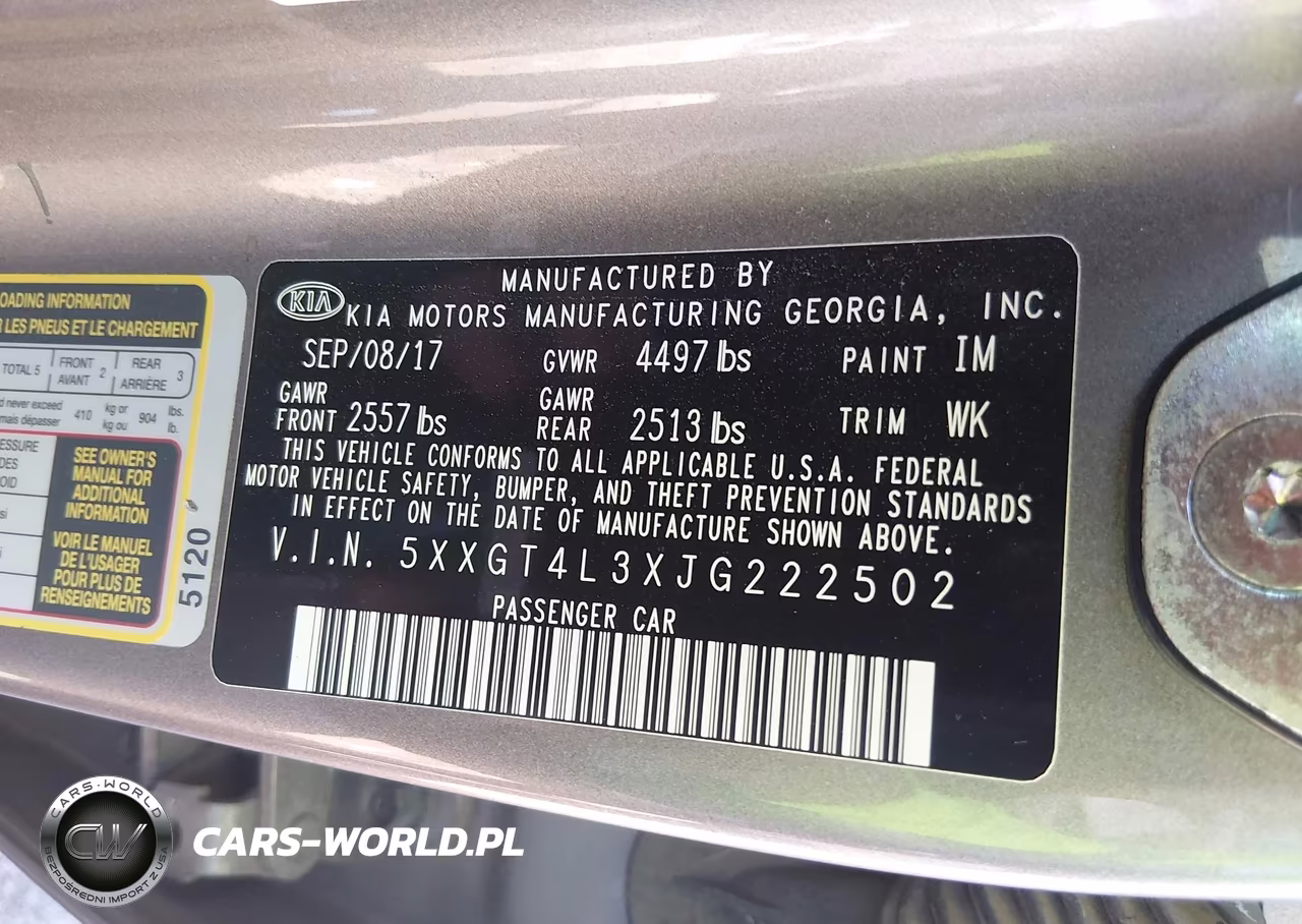 2018 Kia Optima Lx VIN:5XXGT4L3XJG222502 - 9