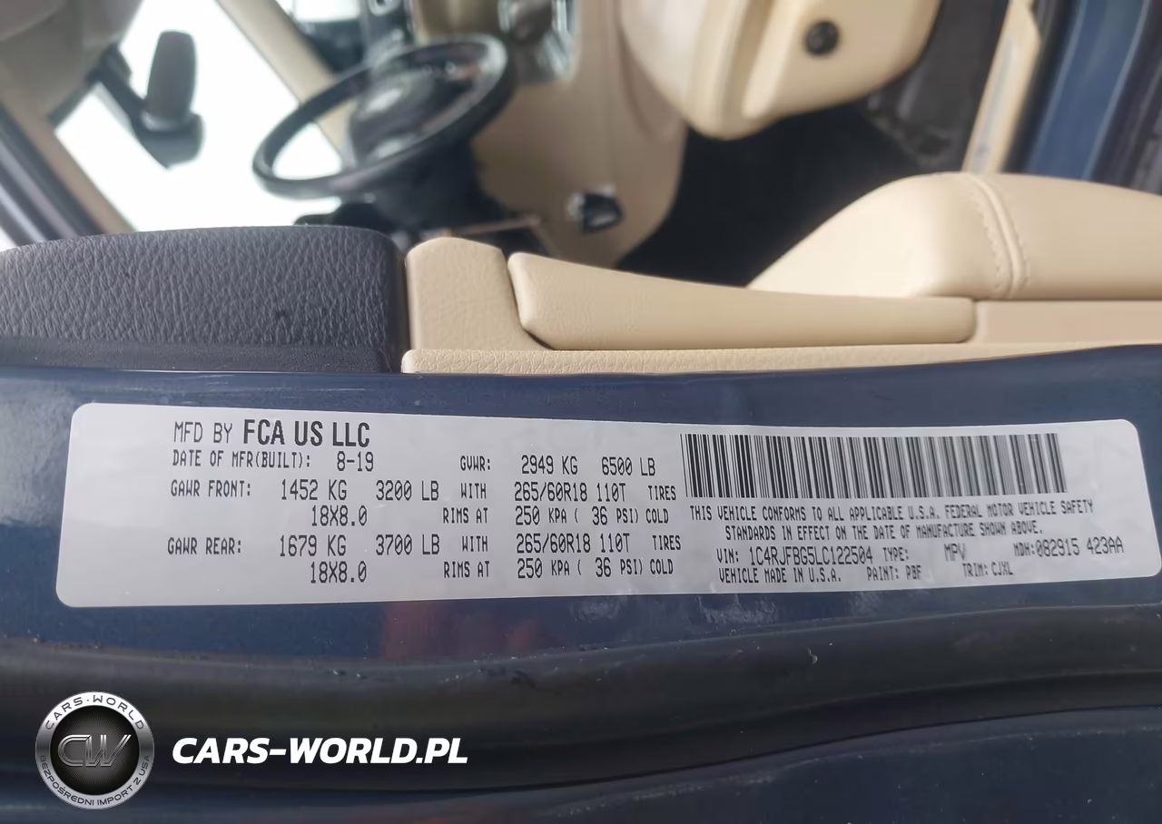 2020 Jeep Grand Cherokee Limited 4X4 VIN:1C4RJFBG5LC122504 - 9