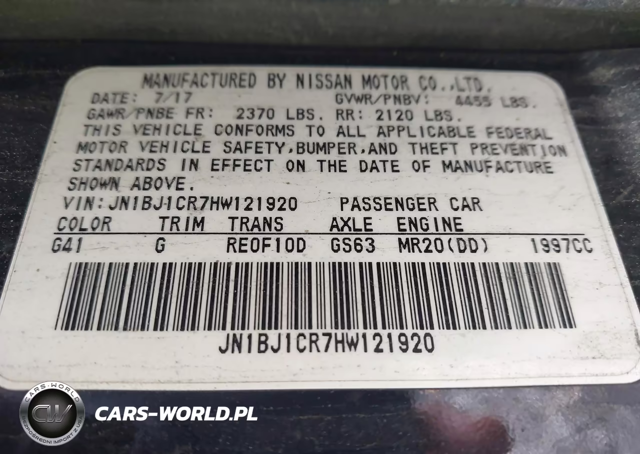 2017 Nissan Rogue Sport S VIN:JN1BJ1CR7HW121920 - 9