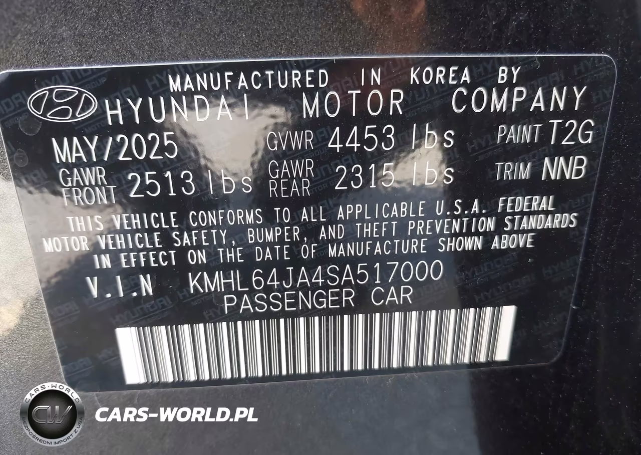 2025 Hyundai Sonata Sel VIN:KMHL64JA4SA517000 - 9