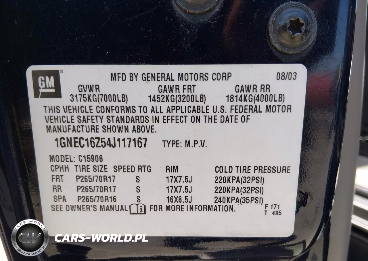 2004 Chevrolet Suburban 1500 Lt VIN:1GNEC16Z54J117167 - 9