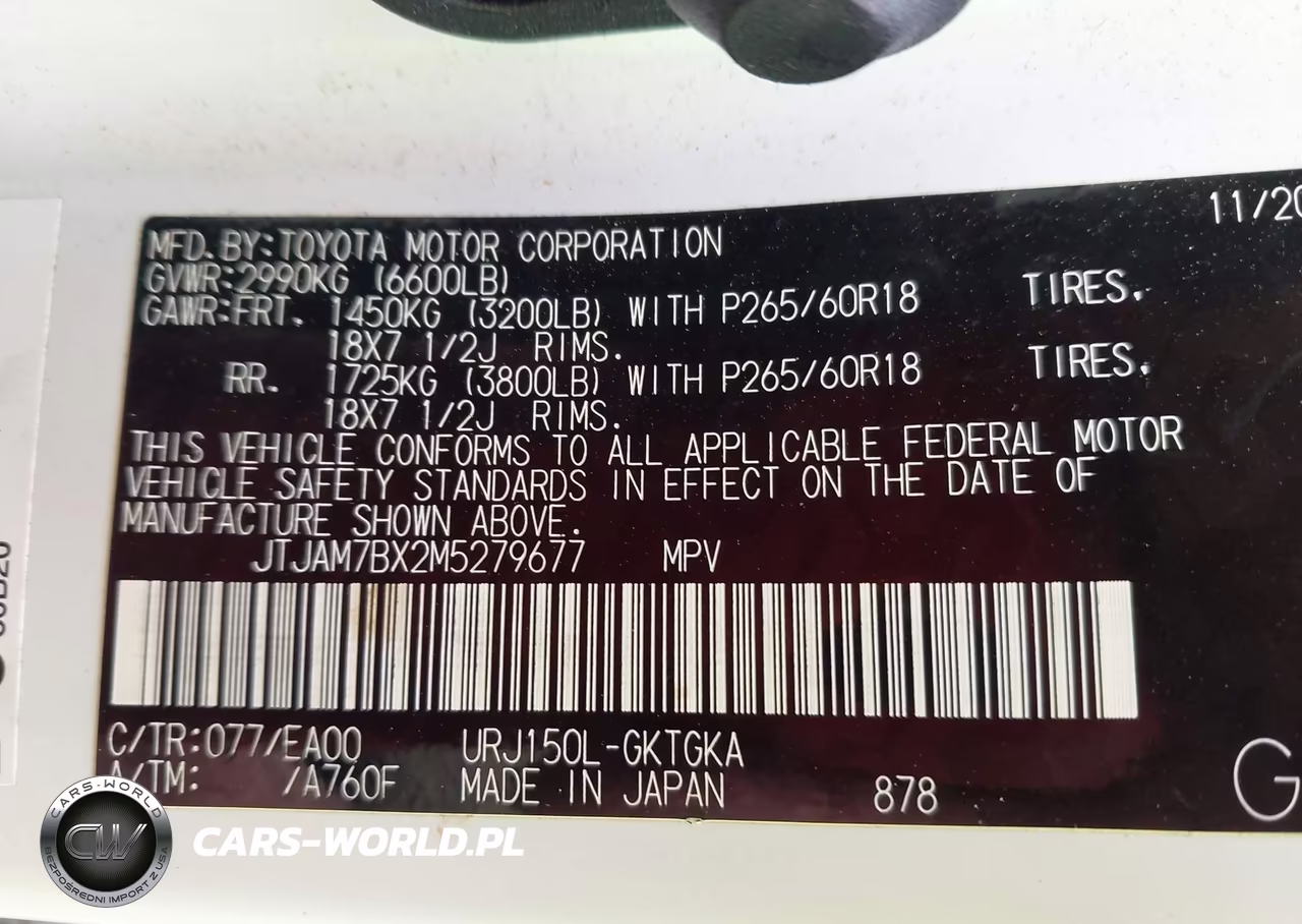 2021 Lexus Gx Gx 460 Premium VIN:JTJAM7BX2M5279677 - 9