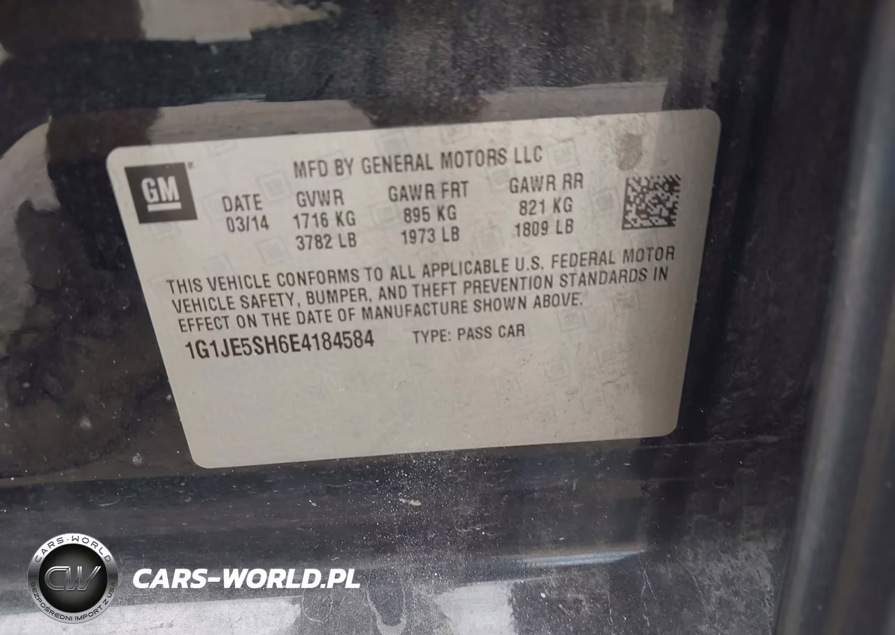 2014 Chevrolet Sonic Ltz Auto VIN:1G1JE5SH6E4184584 - 9