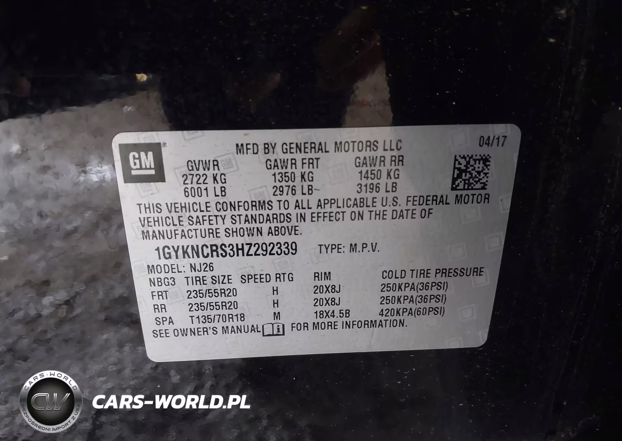 2017 Cadillac Xt5 Premium Luxury VIN:1GYKNCRS3HZ292339 - 9