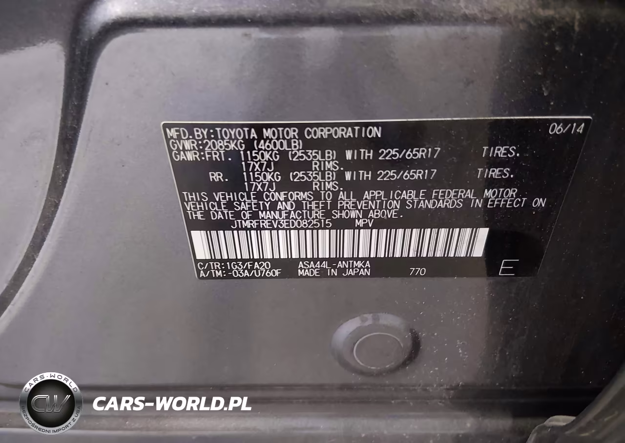 2014 Toyota Rav4 Xle VIN:JTMRFREV3ED082515 - 9