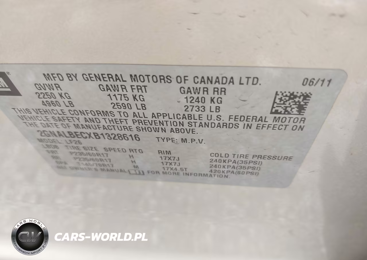 2011 Chevrolet Equinox Ls VIN:2GNALBECXB1328616 - 9