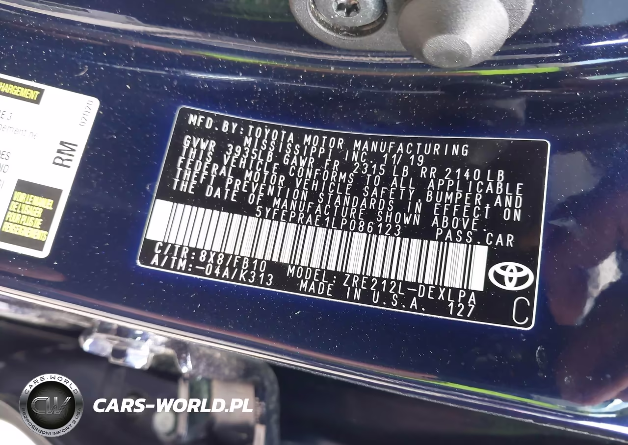 2020 Toyota Corolla Le VIN:5YFEPRAE1LP086123 - 9