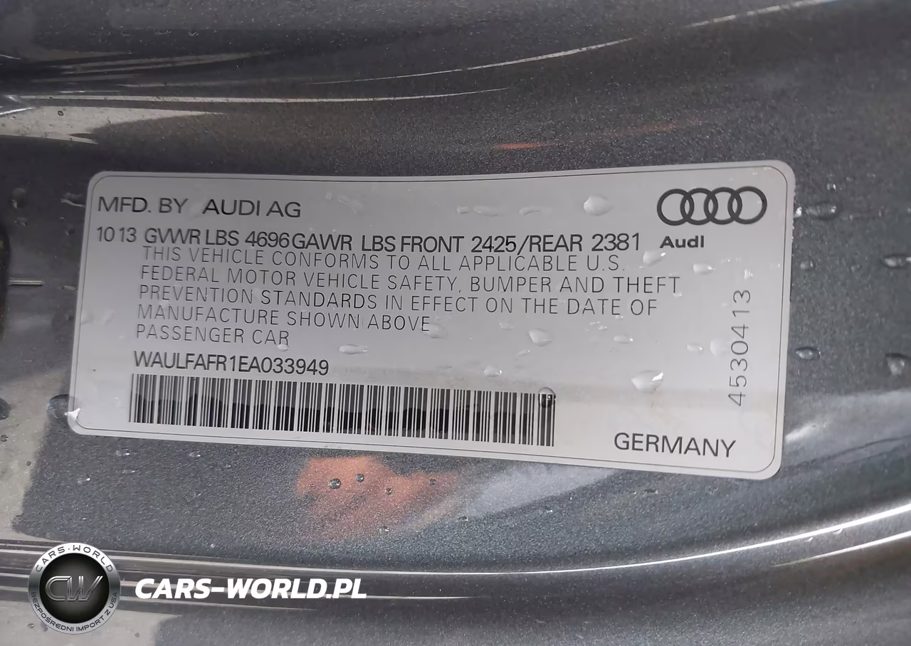 2014 Audi A5 2.0T Premium VIN:WAULFAFR1EA033949 - 9