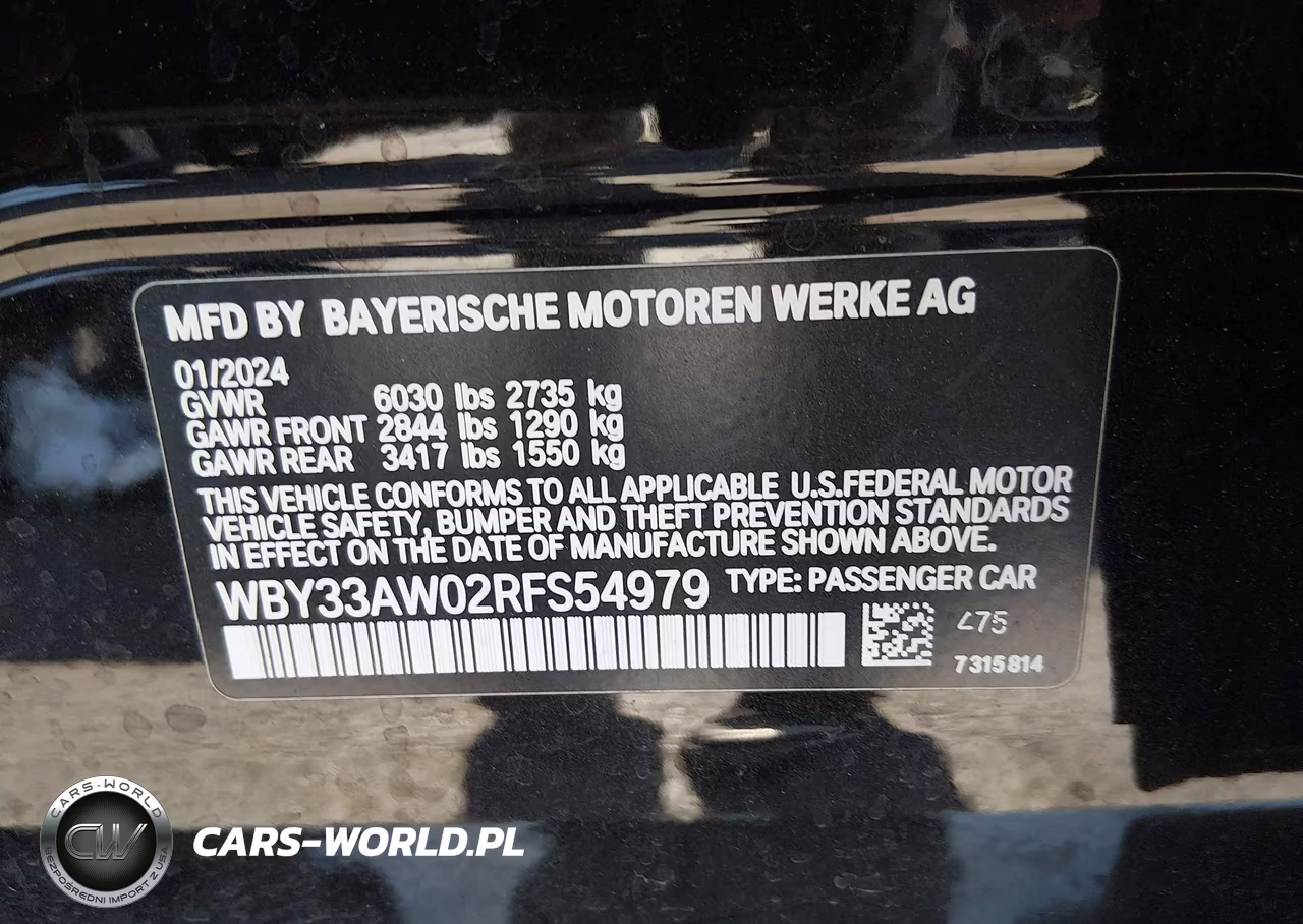 2024 BMW I4 Gran Coupe M50 VIN:WBY33AW02RFS54979 - 9