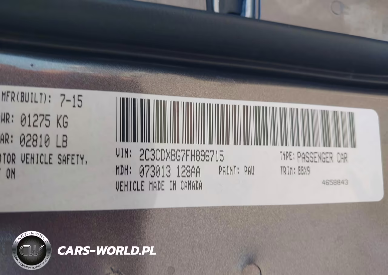 2015 Dodge Charger Se VIN:2C3CDXBG7FH896715 - 9