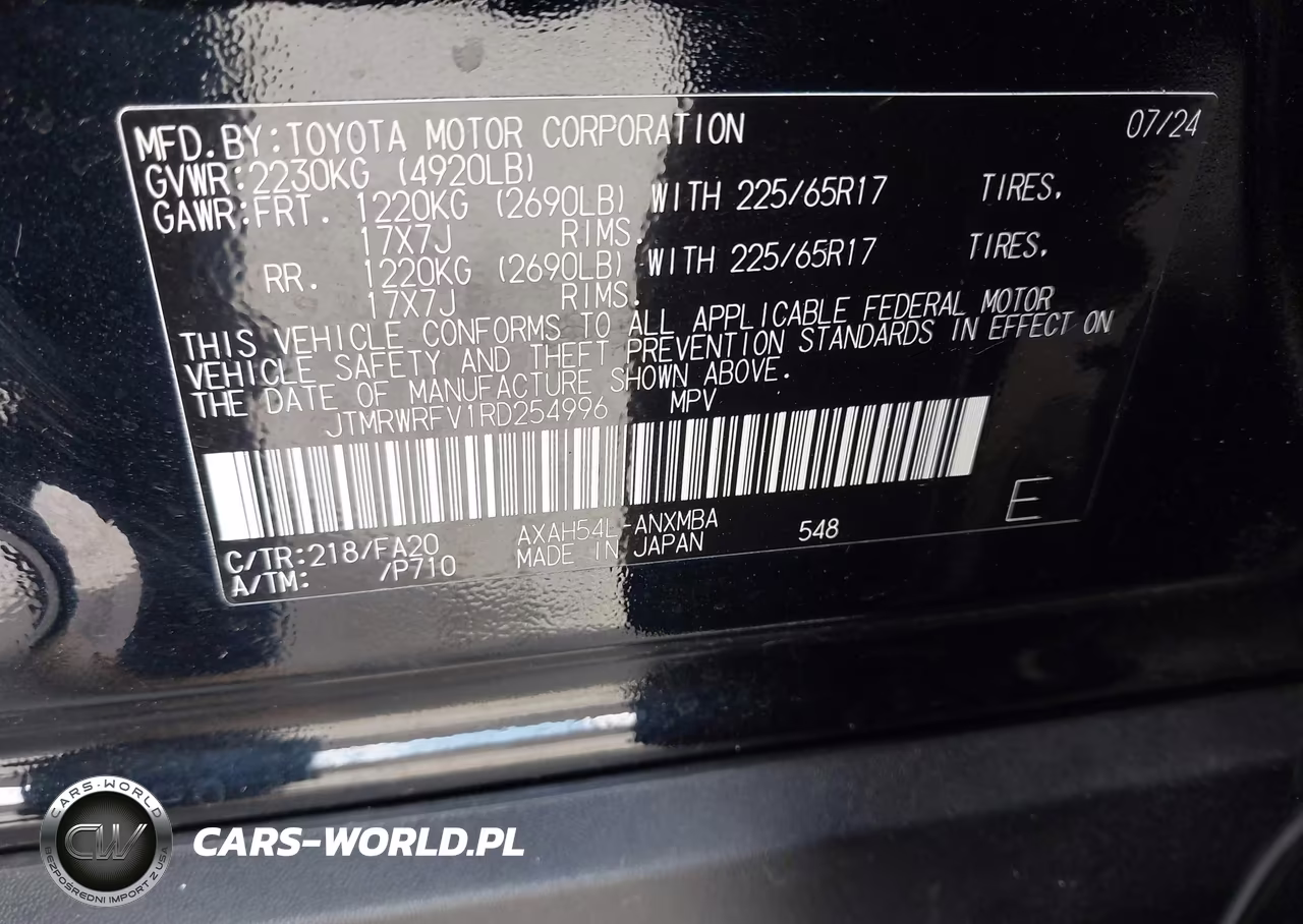 2024 Toyota Rav4 Hybrid Xle VIN:JTMRWRFV1RD254996 - 9
