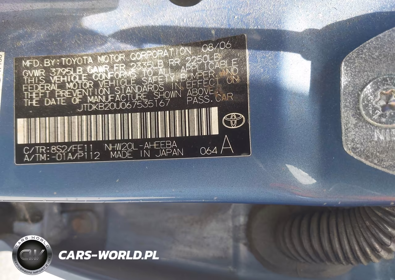 2006 Toyota Prius VIN:JTDKB20U067535167 - 9