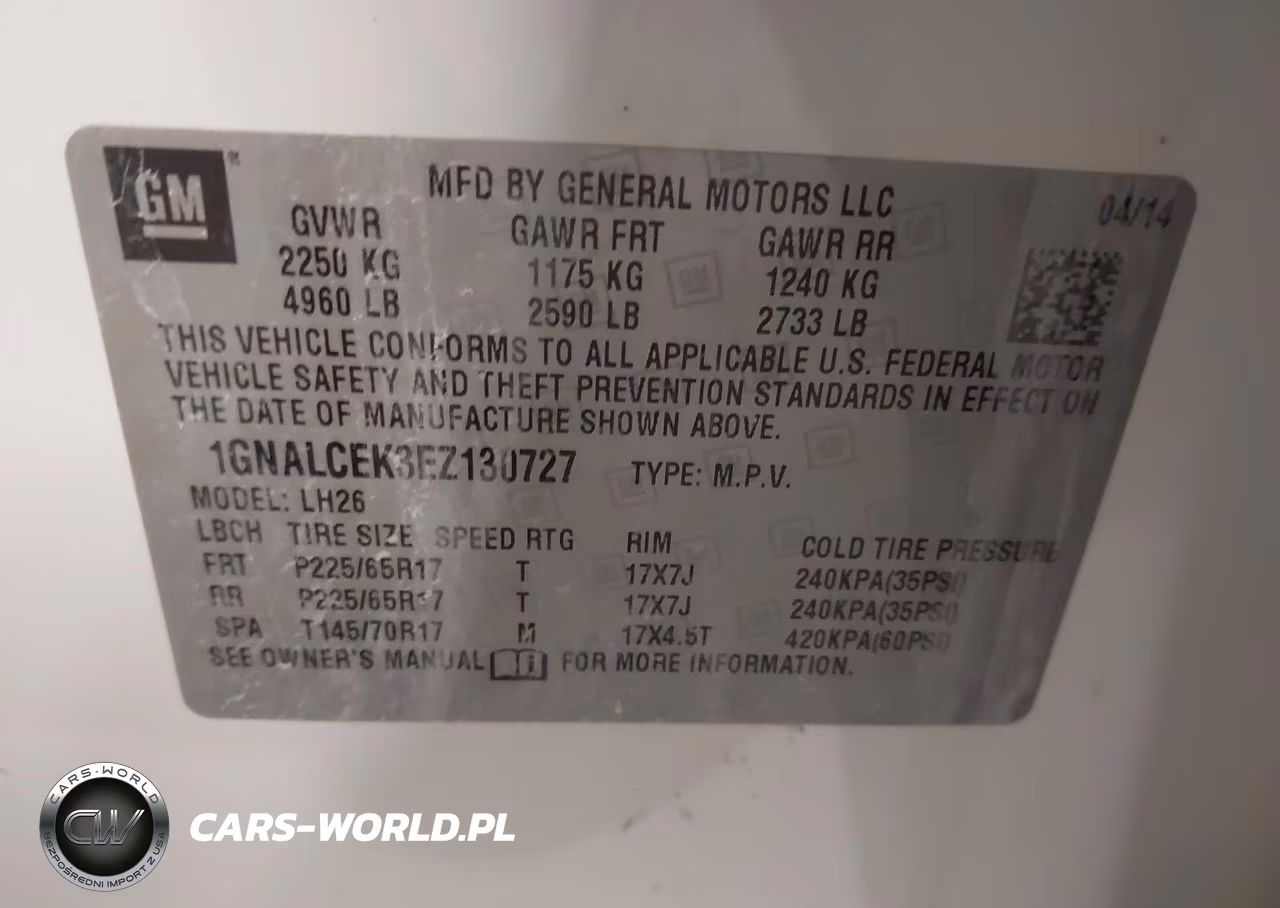 2014 Chevrolet Equinox 2Lt VIN:1GNALCEK3EZ130727 - 9