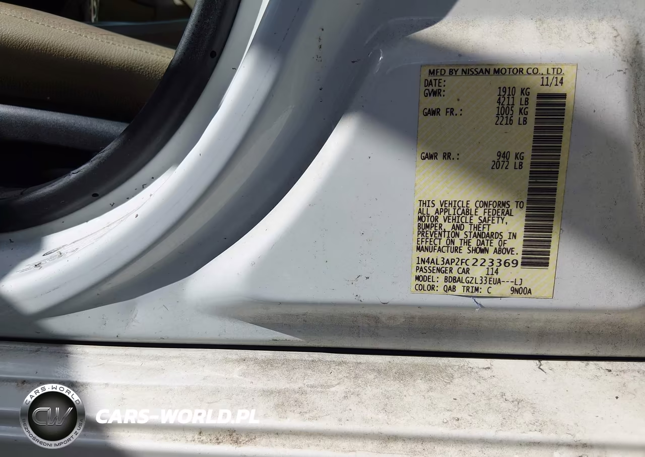 2015 Nissan Altima 2.5 S VIN:1N4AL3AP2FC223369 - 9