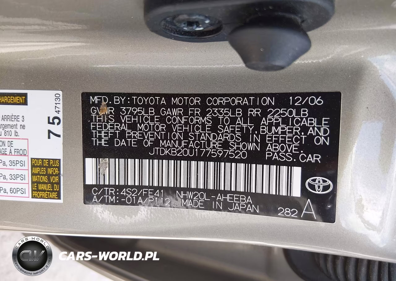 2007 Toyota Prius VIN:JTDKB20U177597520 - 9
