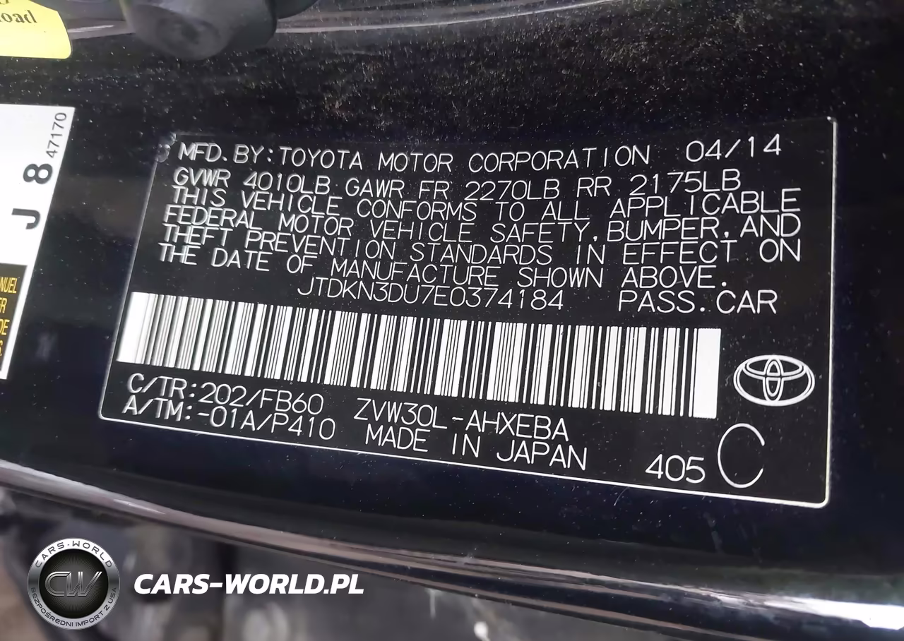 2014 Toyota Prius Three VIN:JTDKN3DU7E0374184 - 9