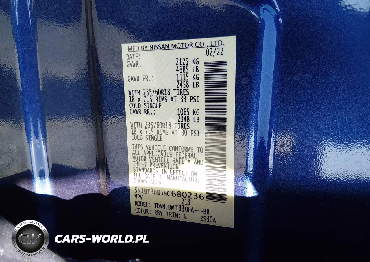 2022 Nissan Rogue Sv Intelligent Awd VIN:5N1BT3BB5NC680236 - 9