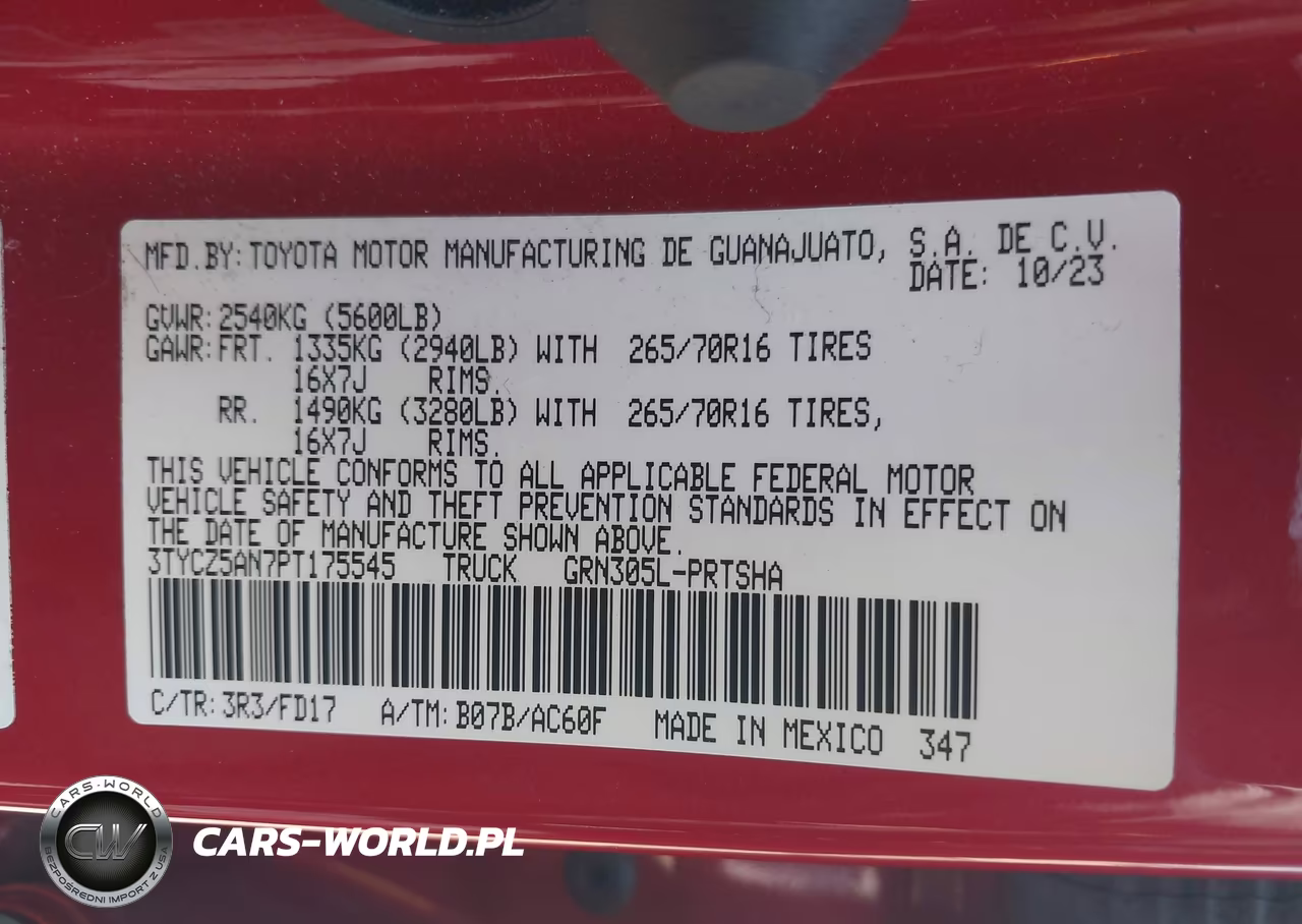 2023 Toyota Tacoma Trd Off Road VIN:3TYCZ5AN7PT175545 - 9
