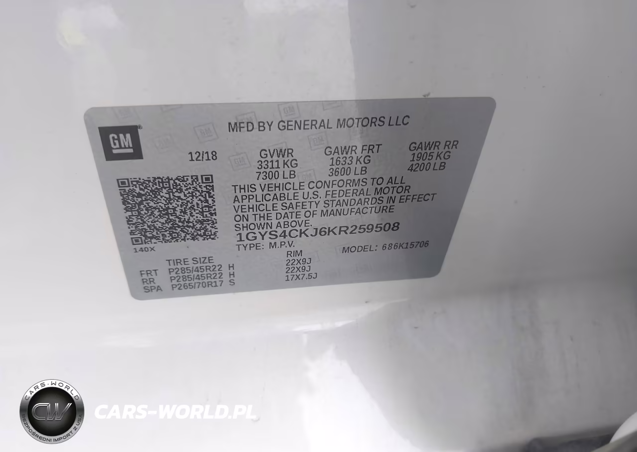 2019 Cadillac Escalade Premium Luxury VIN:1GYS4CKJ6KR259508 - 9