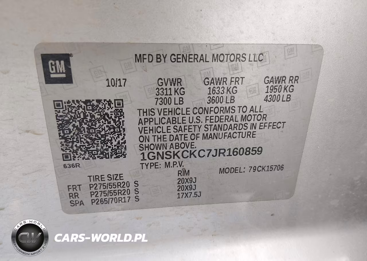 2018 Chevrolet Tahoe Premier VIN:1GNSKCKC7JR160859 - 9