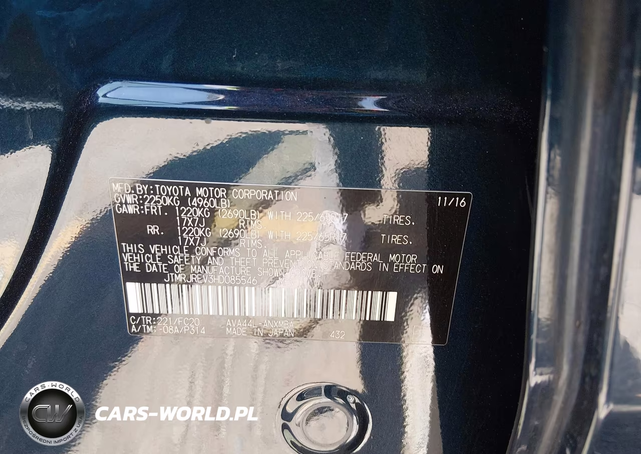 2017 Toyota Rav4 Hybrid Xle VIN:JTMRJREV3HD085546 - 9