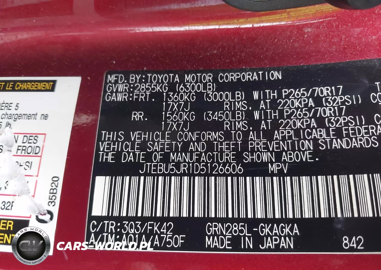 2013 Toyota 4Runner Sr5 VIN:JTEBU5JR1D5126606 - 9