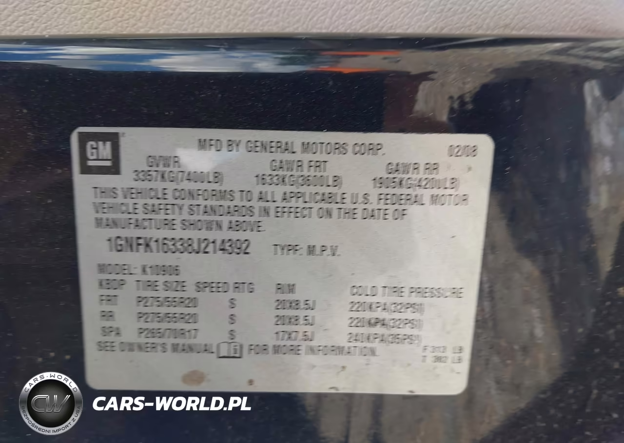 2008 Chevrolet Suburban 1500 Ltz VIN:1GNFK16338J214392 - 9