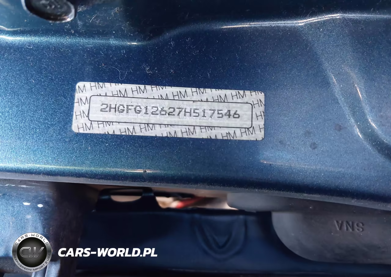 2007 Honda Civic Lx VIN:2HGFG12627H517546 - 9