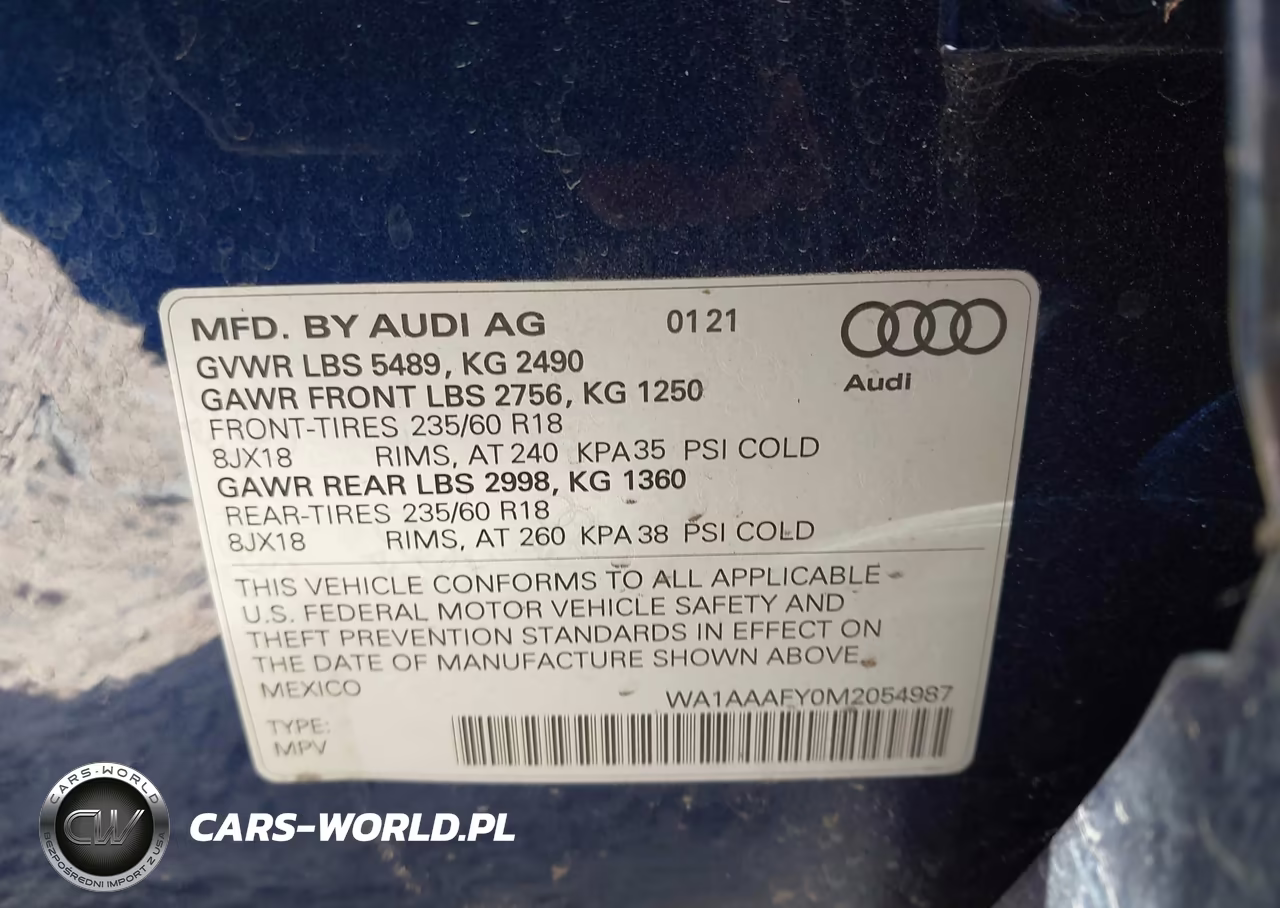 2021 Audi Q5 Premium 45 Tfsi Quattro S Tronic VIN:WA1AAAFY0M2054987 - 9