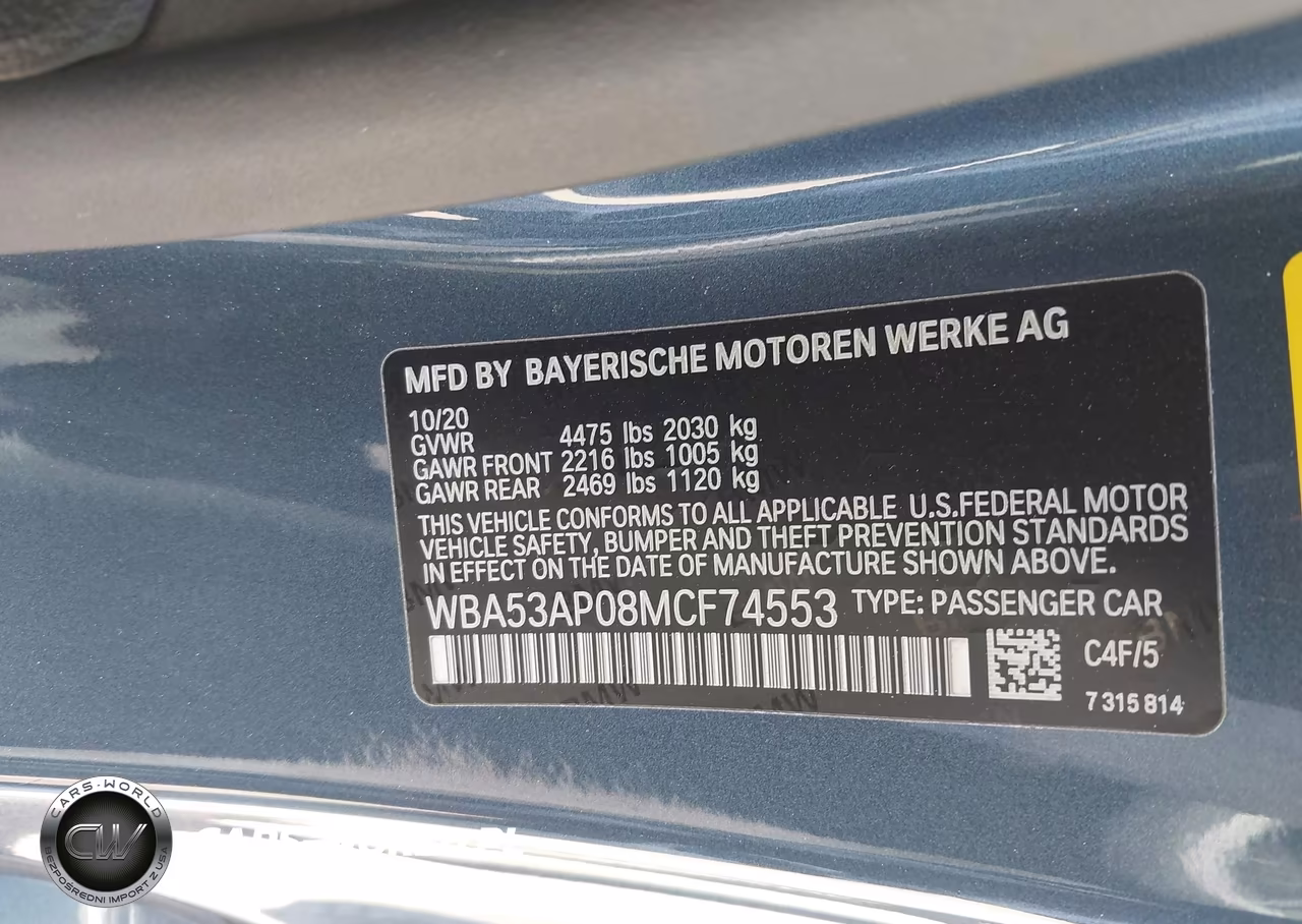 2021 BMW 430I VIN:WBA53AP08MCF74553 - 9