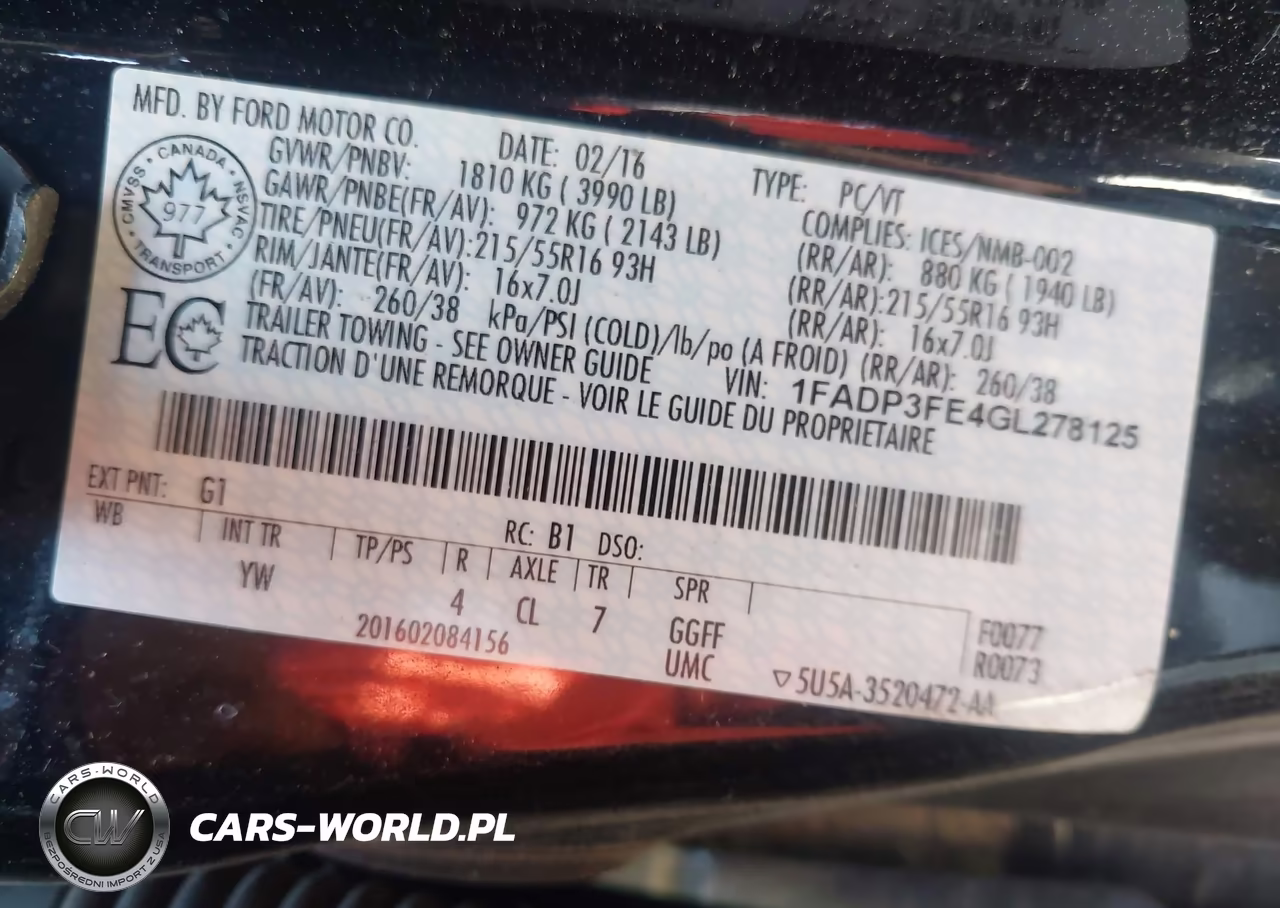 2016 Ford Focus Se VIN:1FADP3FE4GL278125 - 9
