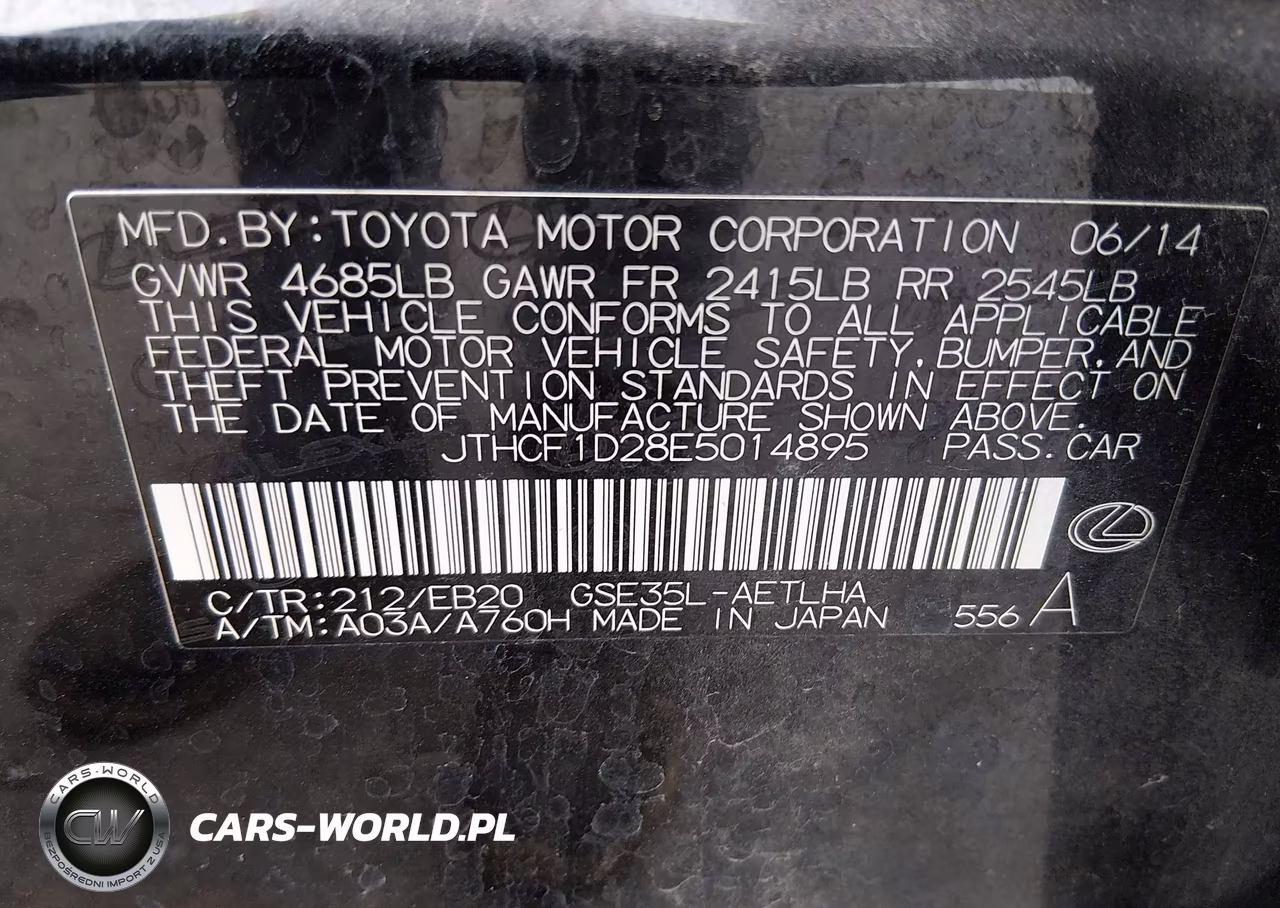 2014 Lexus Is 250 VIN:JTHCF1D28E5014895 - 9