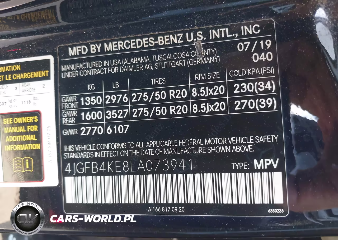 2020 Mercedes-Benz Gle 350 4Matic VIN:4JGFB4KE8LA073941 - 9