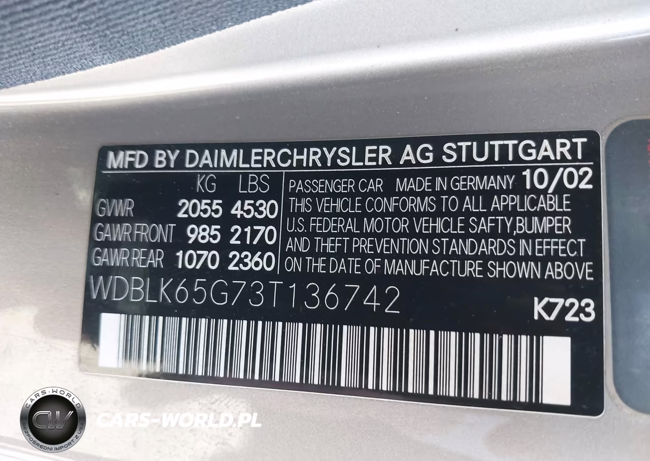 2003 Mercedes-Benz Clk 320 VIN:WDBLK65G73T136742 - 9