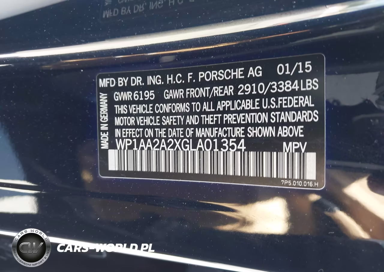 2016 Porsche Cayenne VIN:WP1AA2A2XGLA01354 - 9