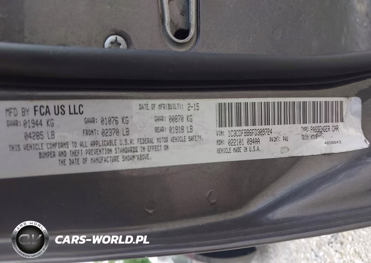 2015 Dodge Dart Sxt VIN:1C3CDFBB6FD309724 - 9