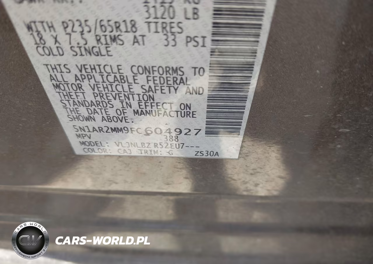 2015 Nissan Pathfinder S VIN:5N1AR2MM9FC604927 - 9