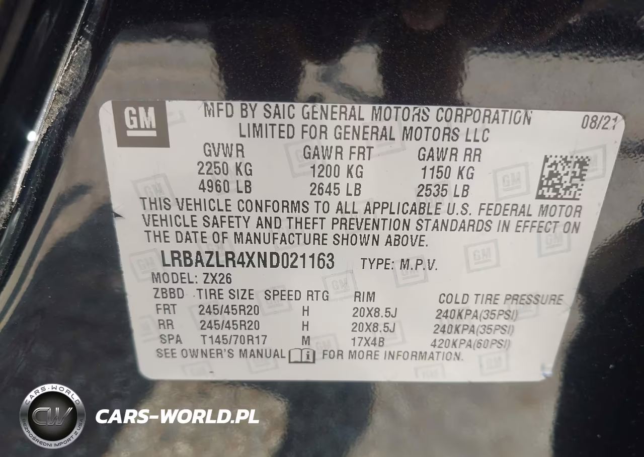 2022 Buick Envision Fwd Preferred VIN:LRBAZLR4XND021163 - 9