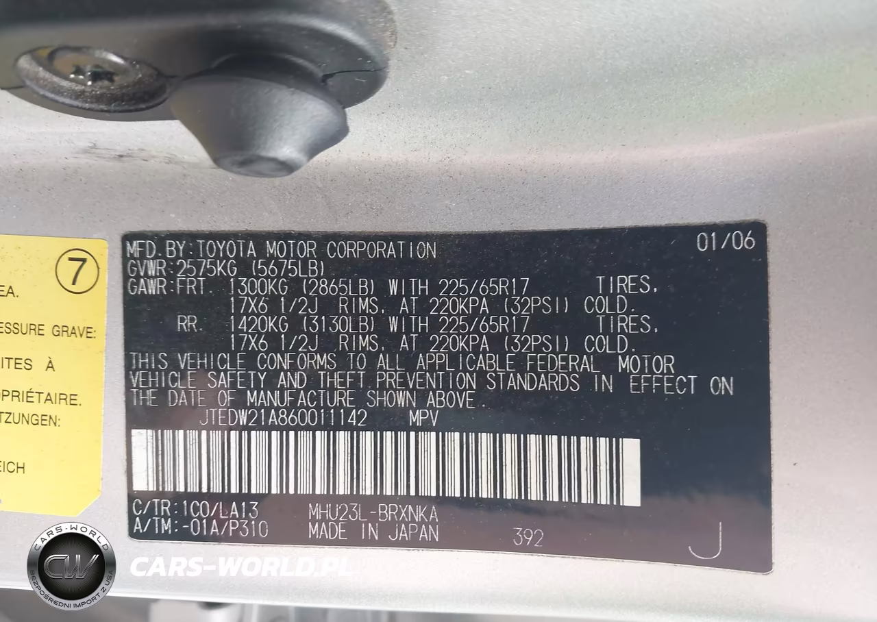 2006 Toyota Highlander Hybrid Limited V6 VIN:JTEDW21A860011142 - 9